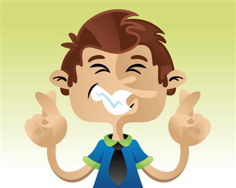 Fingers Crossed Cartoon Illustrations, Royalty-Free Vector Graphics & Clip Art - iStock