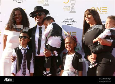 LOS ANGELES - MAR 30: Ne-Yo, family at the 50th NAACP Image Awards ...