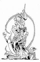 Alien VS Predator Coloring Page & coloring Book sketch template