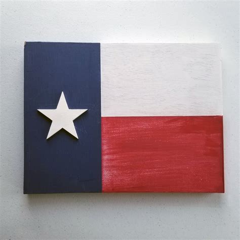 Texas State Flag on Wood, Wooden Flag Wall Decor 9x12, Texas Flag Decor ...