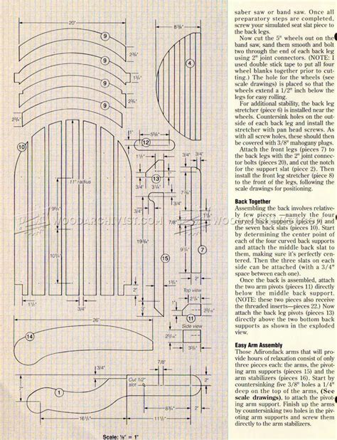 Folding Adirondack Chair Plans • WoodArchivist