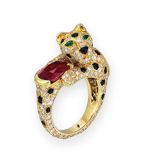 MULTI-GEM 'PANTHÈRE' RING, CARTIER | Christie's