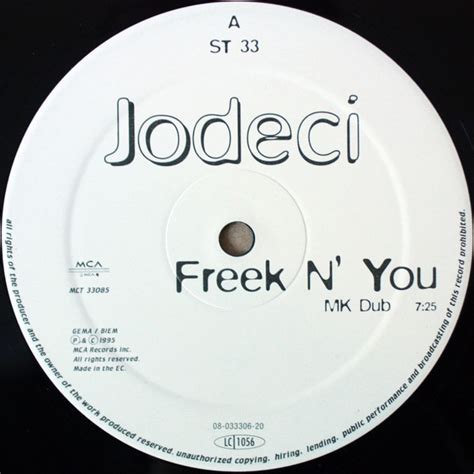 Jodeci – Freek 'n You (1995, Vinyl) - Discogs