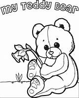 Teddy Bear Printable Coloring Pages sketch template