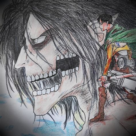 Aot Colossal Titan Drawing - bmp-urban