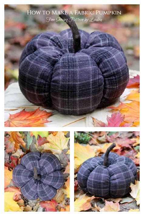 How to Make a Fabric Pumpkin Easy Sewing Tutorial | Fabric Art DIY