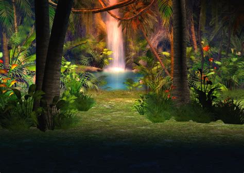 jungle wallpaper @ smscs.com | Background, Waterfall, Jungle wallpaper