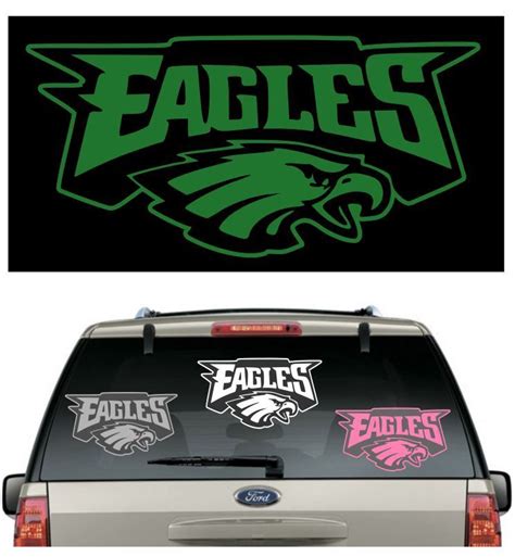 ***EAGLES CAR DECAL VARIOUS SIZES & COLOR WINDOW STICKER HELMET FLAG # ...