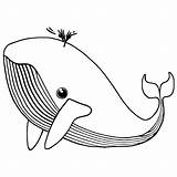 Blue Whale Coloring Page · Creative Fabrica sketch template