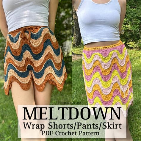 Meltdown Wrap Shorts/Pants/Skirt Crochet Pattern | MAELI Designs