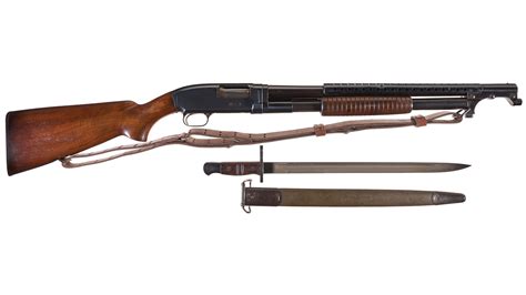 U.S. Army Contract Winchester Model 12 Trench Shotgun w/ Bayonet | Rock Island Auction