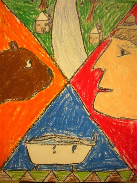Waitsfield Elementary Art: "I and the Village" by Marc Chagall