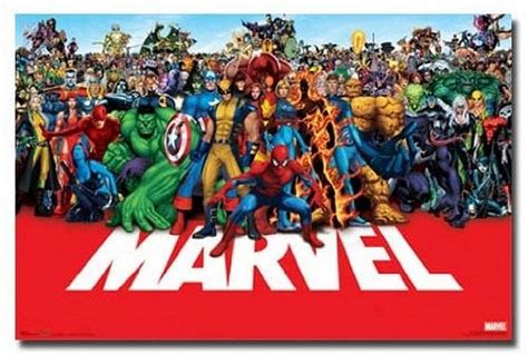 Marvel Heroes Poster Amazing Group Image New 24x36 - Walmart.com