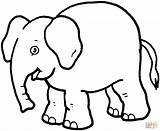 Dibujo De Bonito Elefante Para Colorear  Dibujos sketch template