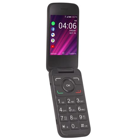 TCL Tracfone | Alcatel My Flip 2 | Prepaid Flip phone | Black - 4 GB | Brand New - Walmart.com