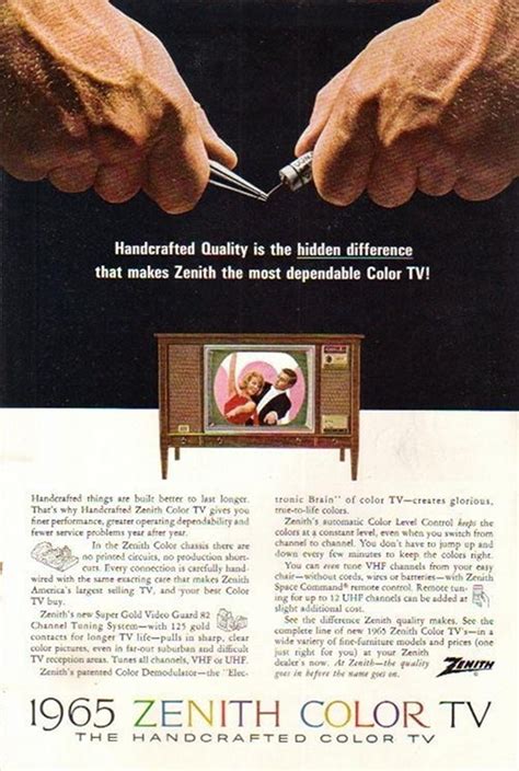 Vintage Color Television Ads ~ vintage everyday