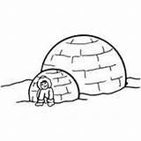 Eskimos Igloo » Coloring Pages Surfnetkids sketch template