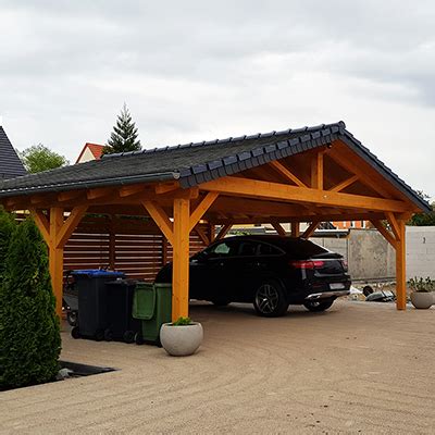 Attached Wood Carports