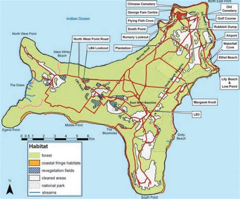 Christmas Island Map