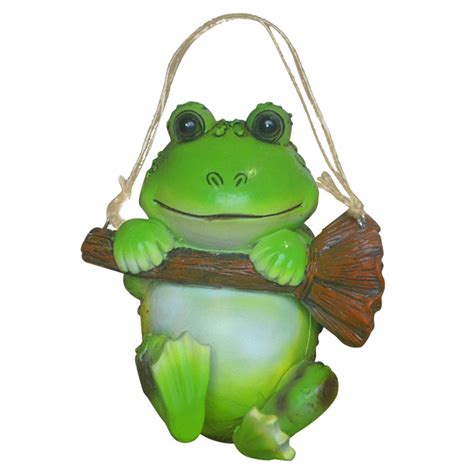 Resin Frog Welcome Sign Statue for Garden Frog Statue Sculpture Ornament Collectible Figurine ...
