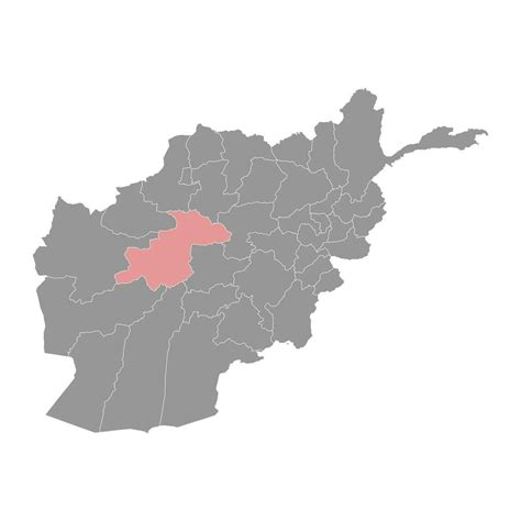 Ghor province map, administrative division of Afghanistan. 29799613 ...