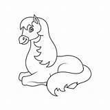 Cutie Baby Horse Coloring Pages & book For Kids sketch template