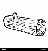 Log Cartoon Coloring Pages sketch template