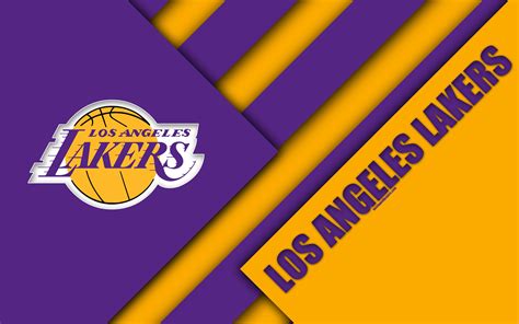 NBA, Logo, Los Angeles Lakers, Basketball, 4K HD Wallpaper
