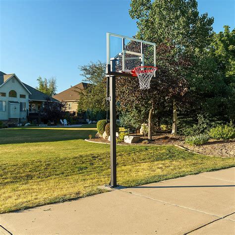 Lifetime 54 in Inground Tempered-Glass Basketball Hoop | Academy