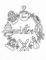 Winter Coloring Pages Free Printable & coloring Book sketch template