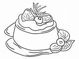 Premium Vector Delicious Dessert Outline For Coloring Book  sketch template