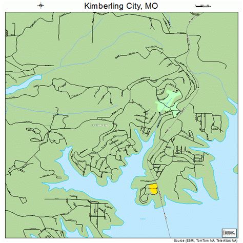 Kimberling City Missouri Street Map 2938612