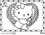 Hello Kitty Valentine Coloring Pages  Free Printable sketch template