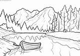 Coloring Landscapes Free Printable Pages sketch template