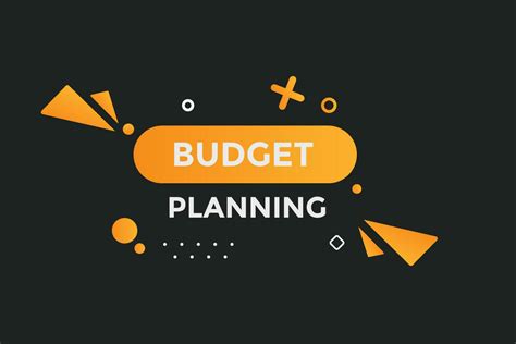 Budget planning button web banner templates. Vector Illustration ...