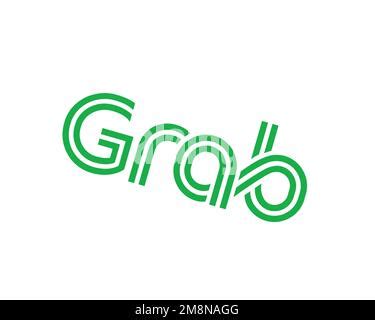 Grab company, Logo, White background Stock Photo - Alamy