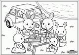 Coloring Pages Family Picnic  Home sketch template