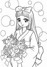 Anime Shoujo Coloring Pages Sketch Page sketch template