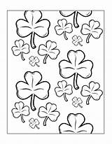 Printable Free Shamrock Coloring Page  sketch template
