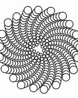 Spiral Coloring Pages Mandala Golden Ratio Geometric Pattern Printable  sketch template