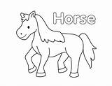 Horse Coloring Page  Farm Animal coloring Pages sketch template