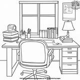 Teachers Desk Coloring Pages sketch template