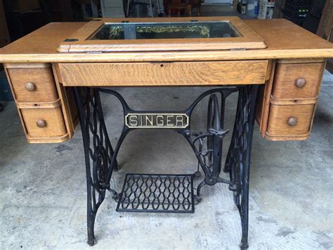 Vintage Treadle Singer Sewing Machine Entryway Table Local | Etsy