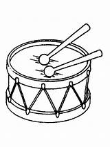 Drum Coloring Pages For Kids sketch template
