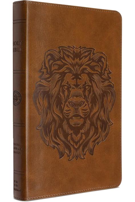 ESV Thinline Bible TruTone®, Brown, Royal Lion Design – Forerunner Bookstore Online Store