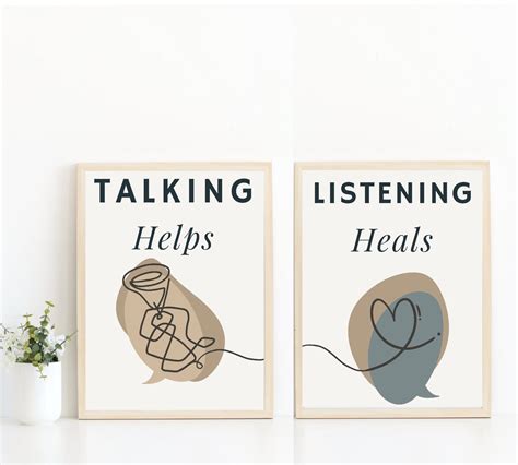 Talking Helps Printable Wall Art Therapy Poster Wall Art - Etsy | Therapy office decor ...