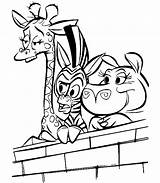 Young Melman And Marty With Gloria Coloring Page  Free Printable sketch template