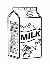 Milk Carton Coloring Page sketch template