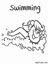 Dive Into Fun With Girl Swimmer Coloring Pages sketch template