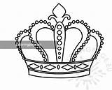 Crown coloring Page  Coloring sketch template